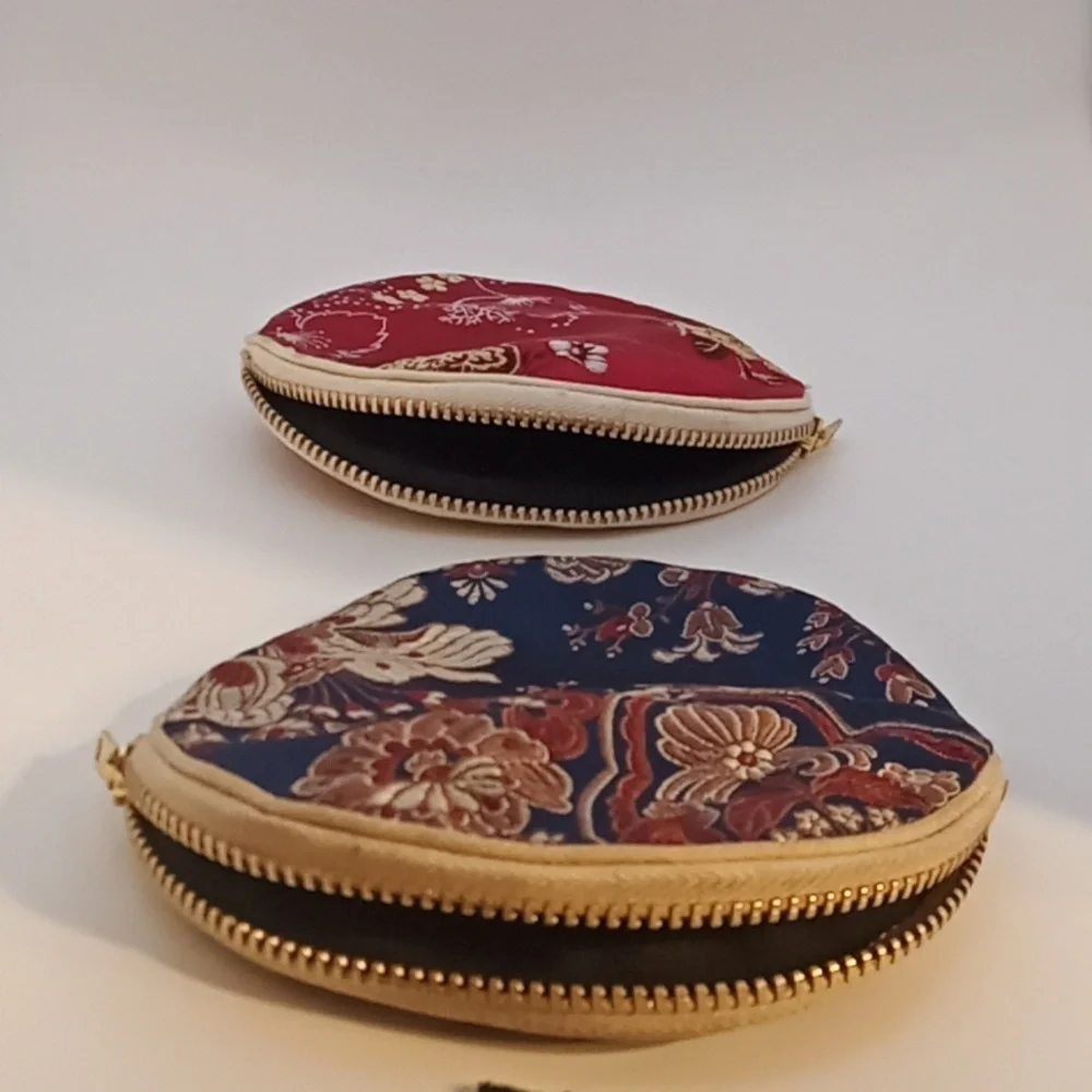 Chinese-Style Floral Brocade Pouch Patterned & Coin Pouch Set!